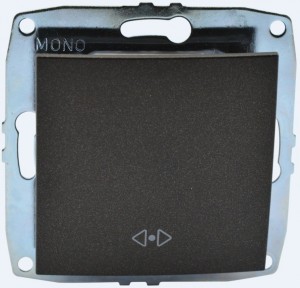 Despina/Larissa Механизм выключателя прох. перекрестный СУ 1 кл 10А графит IP20 Mono