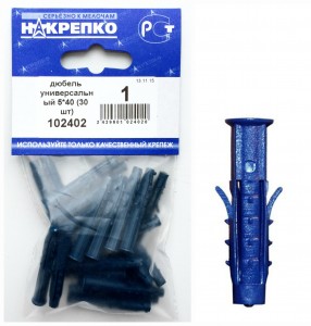 Дюбель универсальный 5х40 (30 шт) НАКРЕПКО