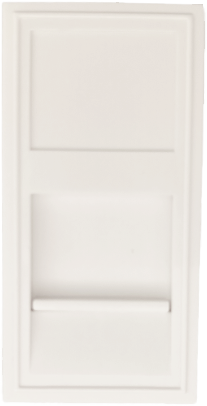 Donel Розетка DEC RJ45 UTP кат.6a, 1мод., бел. (22.5х45мм)