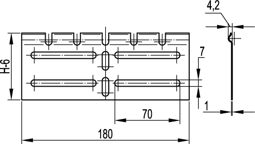 Регулируемый горизонтальный соединитель внешний, H80 DKC