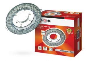 Св-к встр. GX53R-mini R02L-crystal тонированный/ Хром inHome ASD