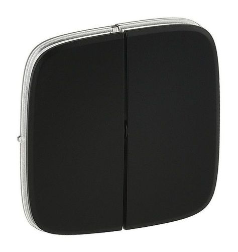 Valena Allure Лицевая панель выключателя СУ 2-кл . черный матовый IP20 Legrand