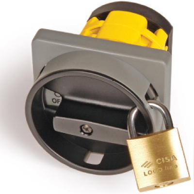 Серая площадка и круглая черн.ручка под замок, 67х67, на винты DKC