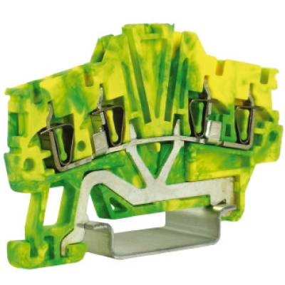 HTE.1/2+2(Ex), зажим для заземления, 2 ввод/2 вывода, 1,5 кв.мм желто-зеленый DKC HTE.1/2+2(Ex), зажим для заземления, 2 ввод/2 вывода, 1,5 кв.мм желто-зеленый DKC