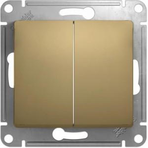 GLOSSA  Механизм выключателя СУ 2-кл 10А титан IP20 Schneider Electric