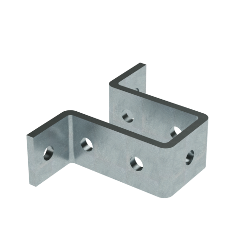 Крепление стеновое для двойного С-образного профиля 41х41, горячеоцинкованное DKC