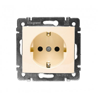 VALENA Механизм розетки без лицевой панели СУ в рамку 16А слоновая кость IP20 Legrand