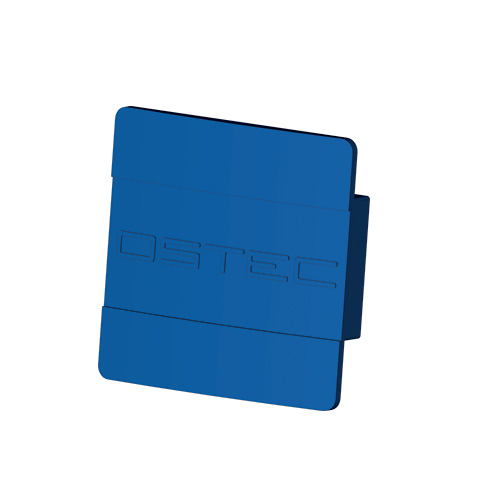 Защитный колпачок для СТРАТ профиля 41х41 внутренний, пластик Ostec