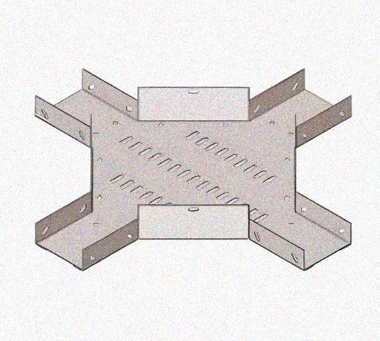 Лоток крестообразный перфорированный КМ 300х50 У3, окрашенный, S1,5