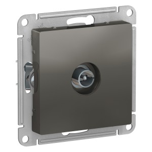 ATLASDESIGN Механизм розетки без лицевой панели СУ TV АНТЕННА коннектор . сталь IP20 Schneider Electric