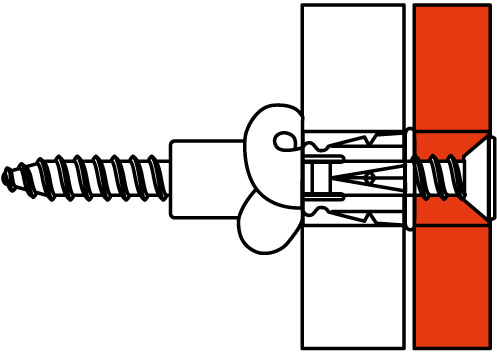 Саморез 4х50 мм с дюбелем F8 DKC
