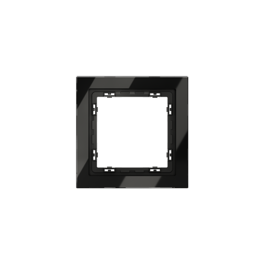Рамка стеклянная Voltum S70 на 1 пост, (черный, стекло)