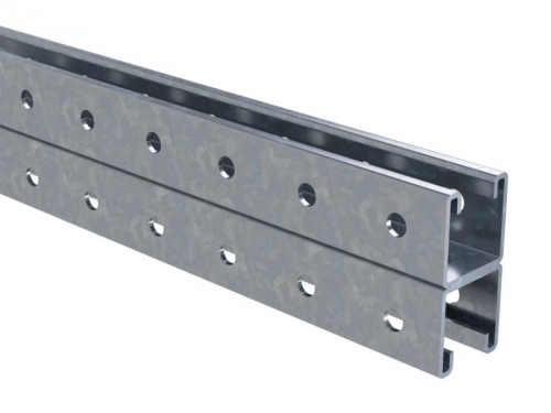 Двойной С-образный профиль 41х41, L700, толщ.2,5 мм, нержавеющая сталь AISI 304 DKC