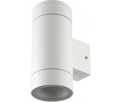 Светильник фасадный 2xGX53 прозр.цилиндр белый/матовый IP65 General