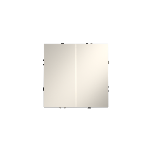 Проходной переключатель встраиваемый Voltum S70 двухклавишный 10А, (кашемир)