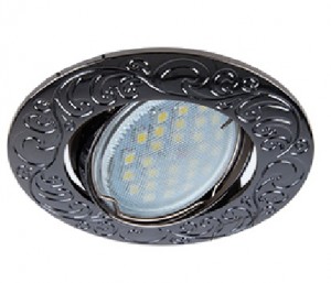 Светильник MR16 DL114 Лианы черный хром Ecola