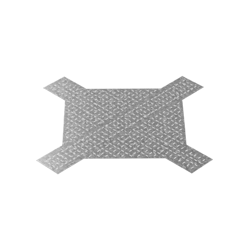 Донная вставка для крестообразного разветвителя для лотков ЛКР 600, толщ. 1,0 мм, гор. цинк Ostec