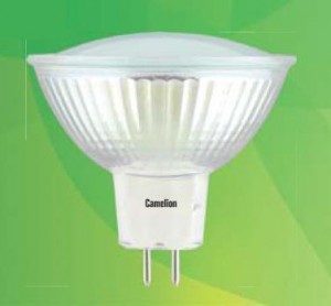 CAMELION лампа св\д MR16 GU5.3 12V 3W 4500K  матовая пластик
