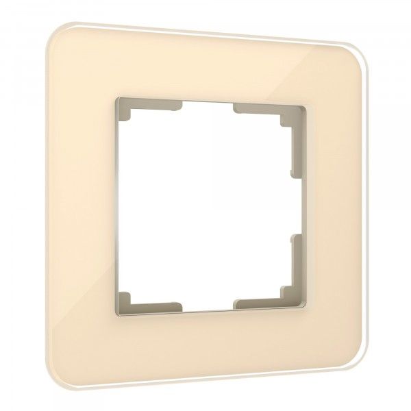 Elite Рамка СУ 1 пост . стекло айвори IP20 Werkel