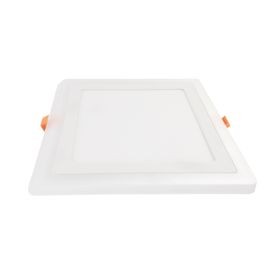 Светильник встр. св/д даунлайт 12W 4200K квадрат подсветка 4W 4200K Ecola 