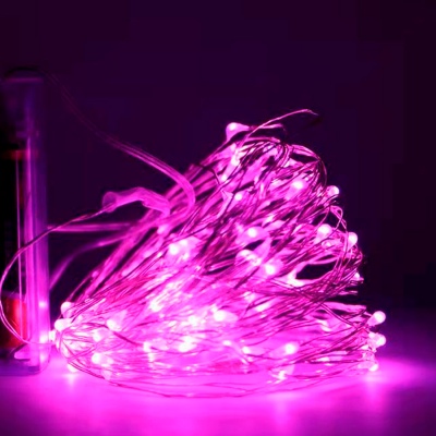 Гирлянда Роса на елку на USB 5 метров 50 led Розовый Giant4