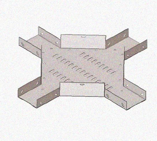Лоток крестообразный перфорированный КМ 200х50 УТ1,5, оцинкованный лист, S1,5
