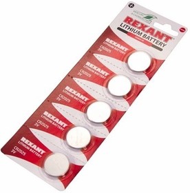 Элемент питания (литиевые) CR2025  3V 160 mAh  блистер "REXANT"