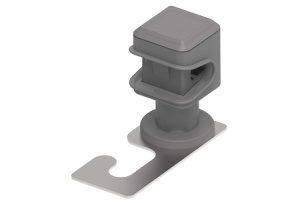 Держатель скоба на кровлю, пластик Ostec