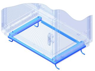 Рама для крепления напольных шкафов Conchiglia к полу Ш=685 мм, Г=460 мм DKC