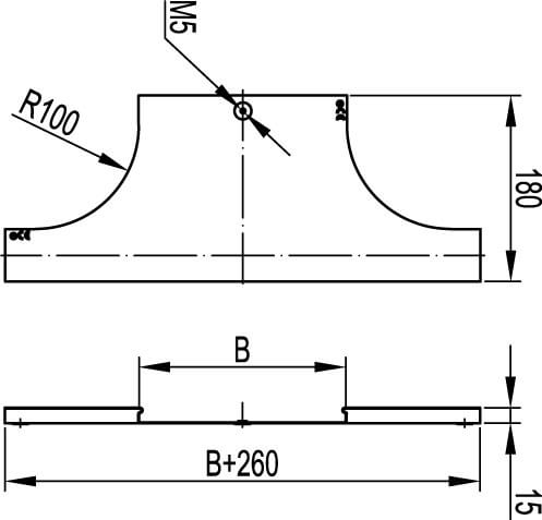 Крышка DL на ответвитель осн.50, горячеоцинкованная DKC