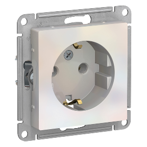 ATLASDESIGN Механизм розетки без лицевой панели СУ 1-м с заземл. 16А жемчуг IP20 (уп.10шт) Schneider Electric