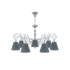 Люстра 7*E14 40Вт Серый IP20 Classic 18 E3-07-G-LMP-O-22 Maytoni