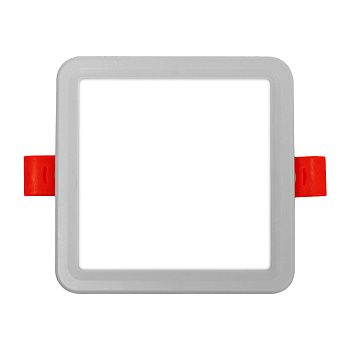 LP-14 Светодиодная панель встраиваемая с регулировкой под посадочное отверстие, 6Вт, 230В/50Гц, 500лм, 4500К, 100х100х24мм, квадратная, драйвер на кор