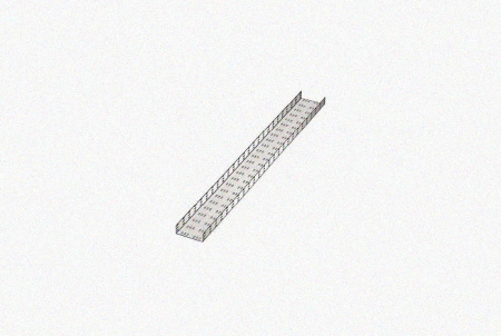 Лоток замковый перфорированный ЛМЗ 200х100х3000 УТ1,5, оцинкованный лист, S1,2