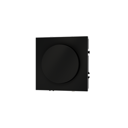 Светорегулятор встраиваемый Voltum S70 поворотно-нажимной 600 Вт, (черный матовый)