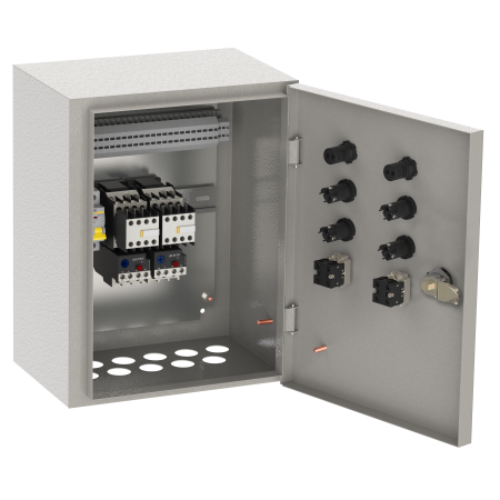 Ящик упр. Я5115-3974 нереверс. 2 фидера 80А IEK