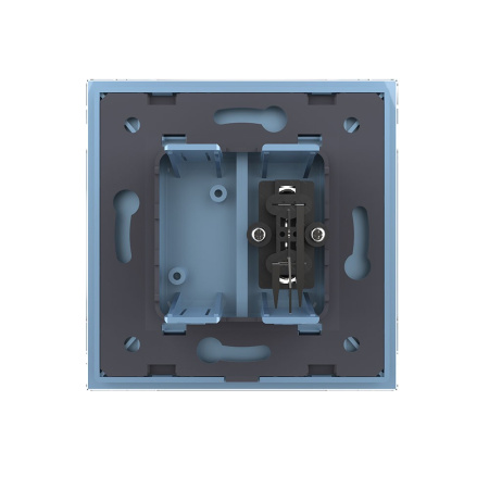 Розетка аудио RCA "2-ой тюльпан" Синяя Livolo