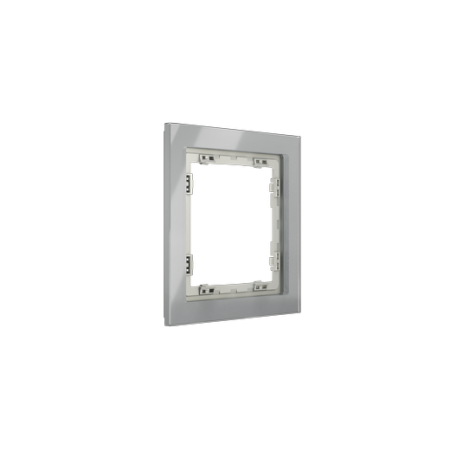 Рамка стеклянная Voltum S70 на 1 пост, (сталь, стекло)