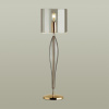 Высокая Лампа E27 1*60W TOWER дымчатый/золото/стекло ODEON LIGHT