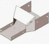 Лоток переходной замковый ЛПЗ 100х100-100х50 УТ1,5, оцинкованный лист S1,0