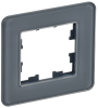 BRITE Рамка 1-мест. РУ-1-2-Бр стекло графит RE IEK