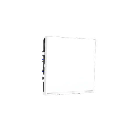 Проходной переключатель встраиваемый Voltum S70 одноклавишный с подсветкой 10А, (белый матовый)