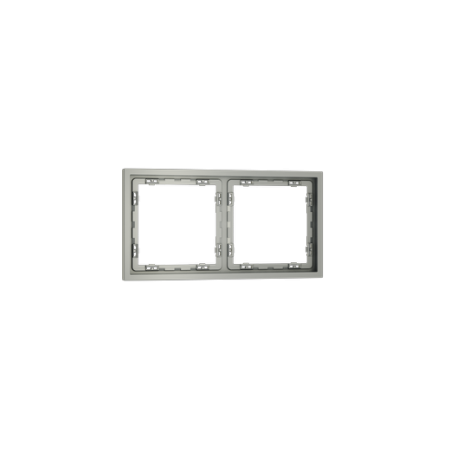 Рамка пластиковая Voltum S70 на 2 поста, (сталь)