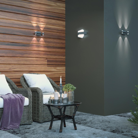 Ландшафтный настенный св-к IP54 LED 4000K 12W 85-265V KAIMAS темно-серый NOVOTECH