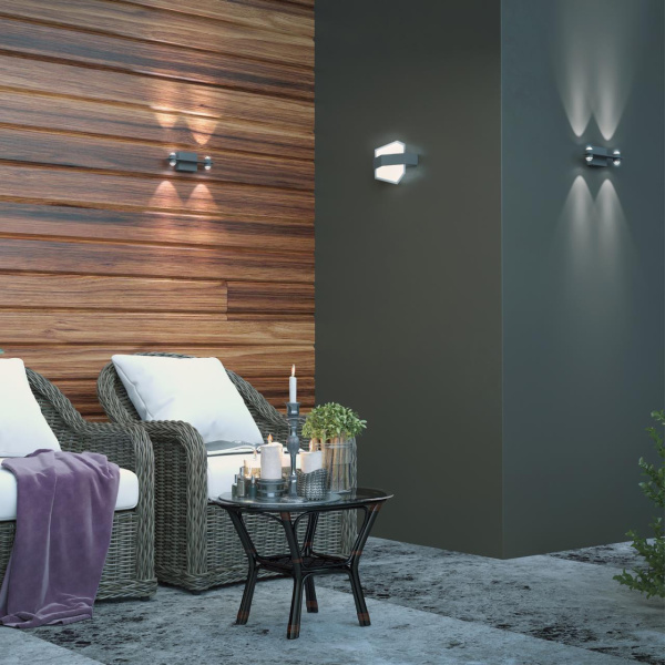 Ландшафтный настенный св-к IP54 LED 4000K 12W 85-265V KAIMAS темно-серый NOVOTECH