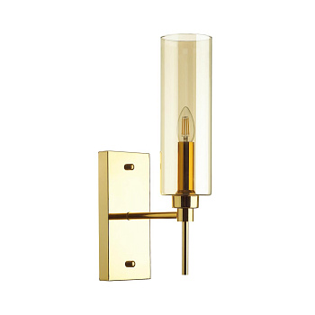 Бра E14 1*40W DIATRA золотой/янтарный ODEON LIGHT
