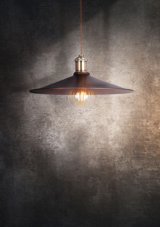 Подвесной светильник 1*E27 60Вт Коричневый IP20 Jingle T028-01-R Maytoni