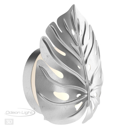 Бра G9 2*5W JUNGLE серебристый/белый/стекло B ODEON LIGHT