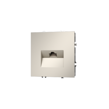 Розетка компьютерная встраиваемая Voltum S70 RJ45 КАТ.6, (кашемир)