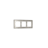 Рамка стеклянная Voltum S70 на 3 поста, (кашемир, стекло)